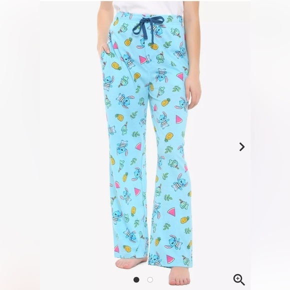 Disney Lilo & Stitch Fruit Pajama Set Blue Medium Large - Picture 5 of 15